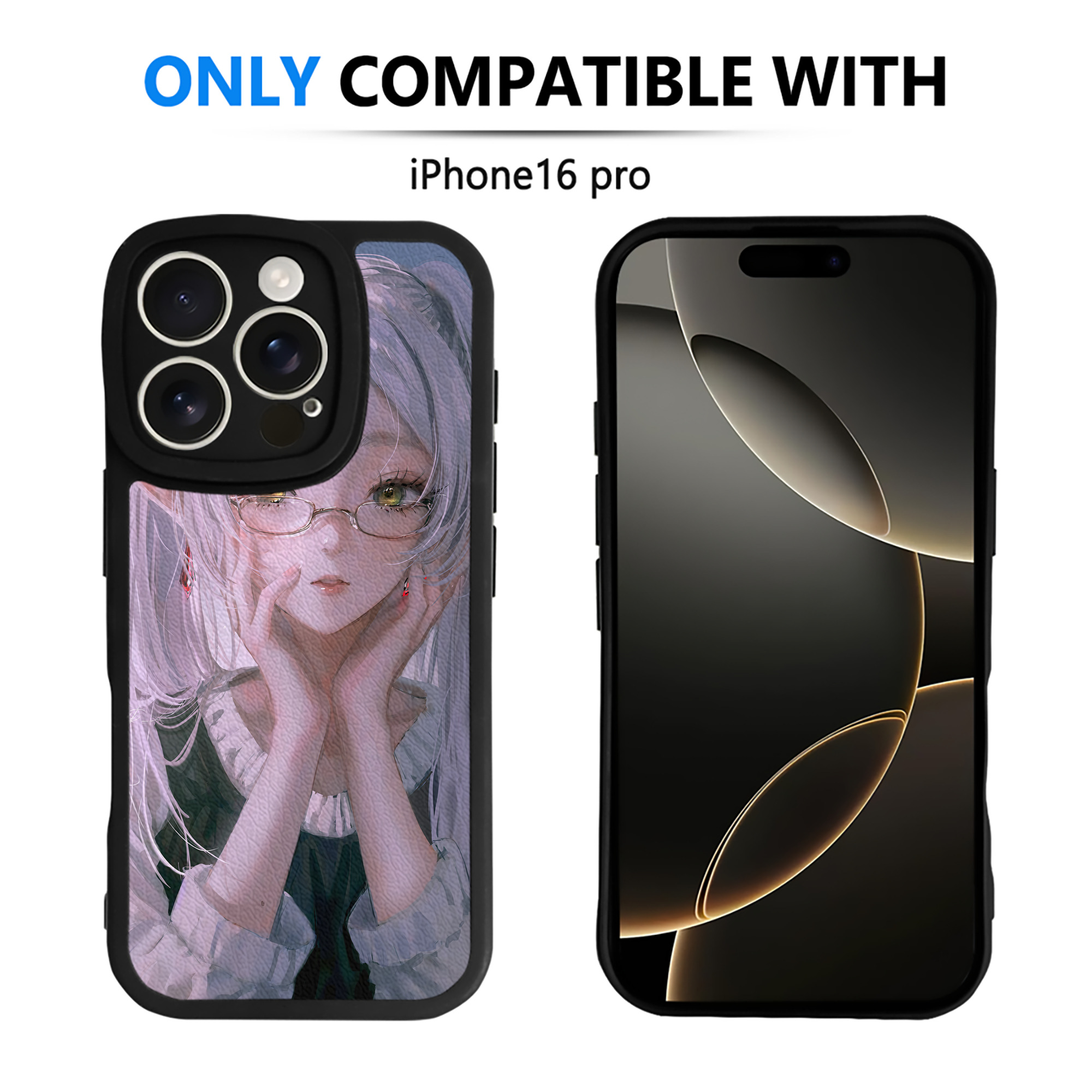 （画像用） 葬送のフリーレン Frieren 【iPhone 16シリーズ対応】シリコンスマホケース（レザー調） 材質：シリコン